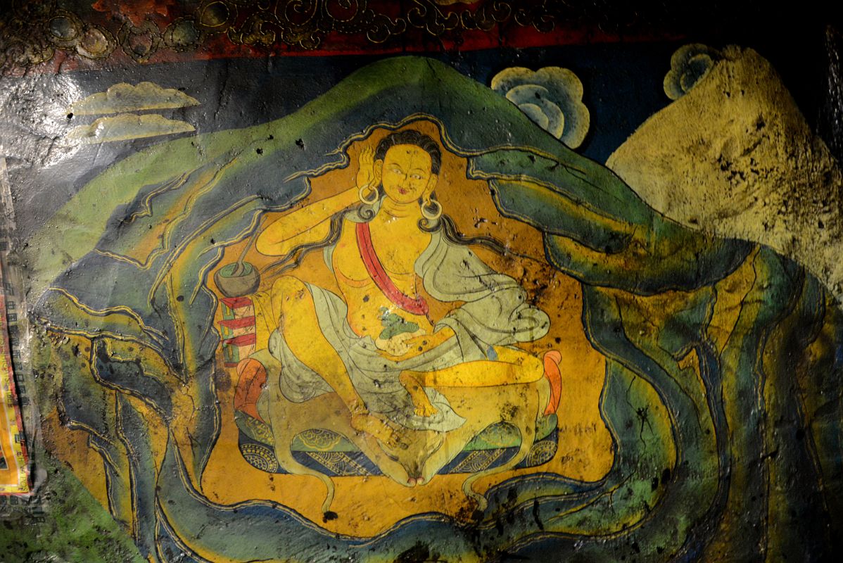 16 Painting Of Milarepa In The Main Hall At Rong Pu Monastery Between Rongbuk And Mount Everest North Face Base Camp In Tibet